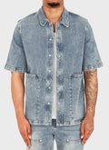 Vintage Carpenter Jeanshemd - Blau