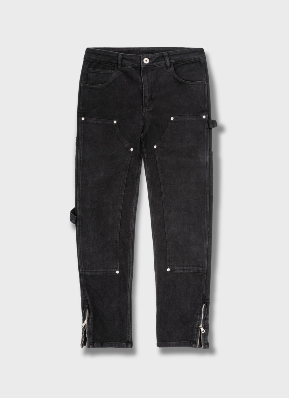 Vintage Carpenter Rivet Jeans - Black
