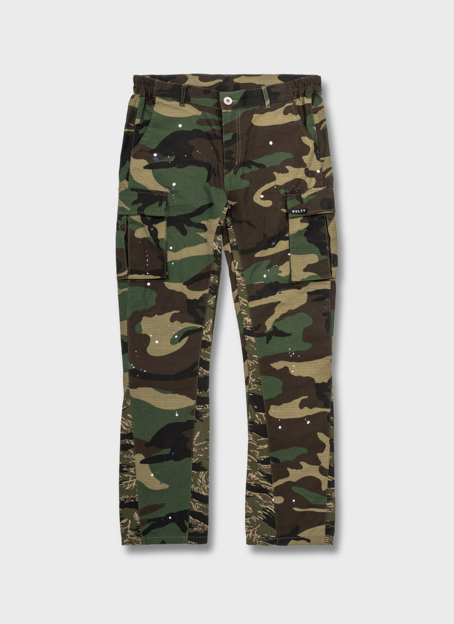 Vintage Flare Cargos – Tarnfarbe
