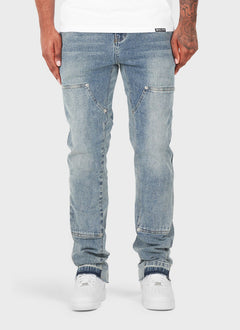 Vintage-Flare-Carpenter-Jeans – Blau 