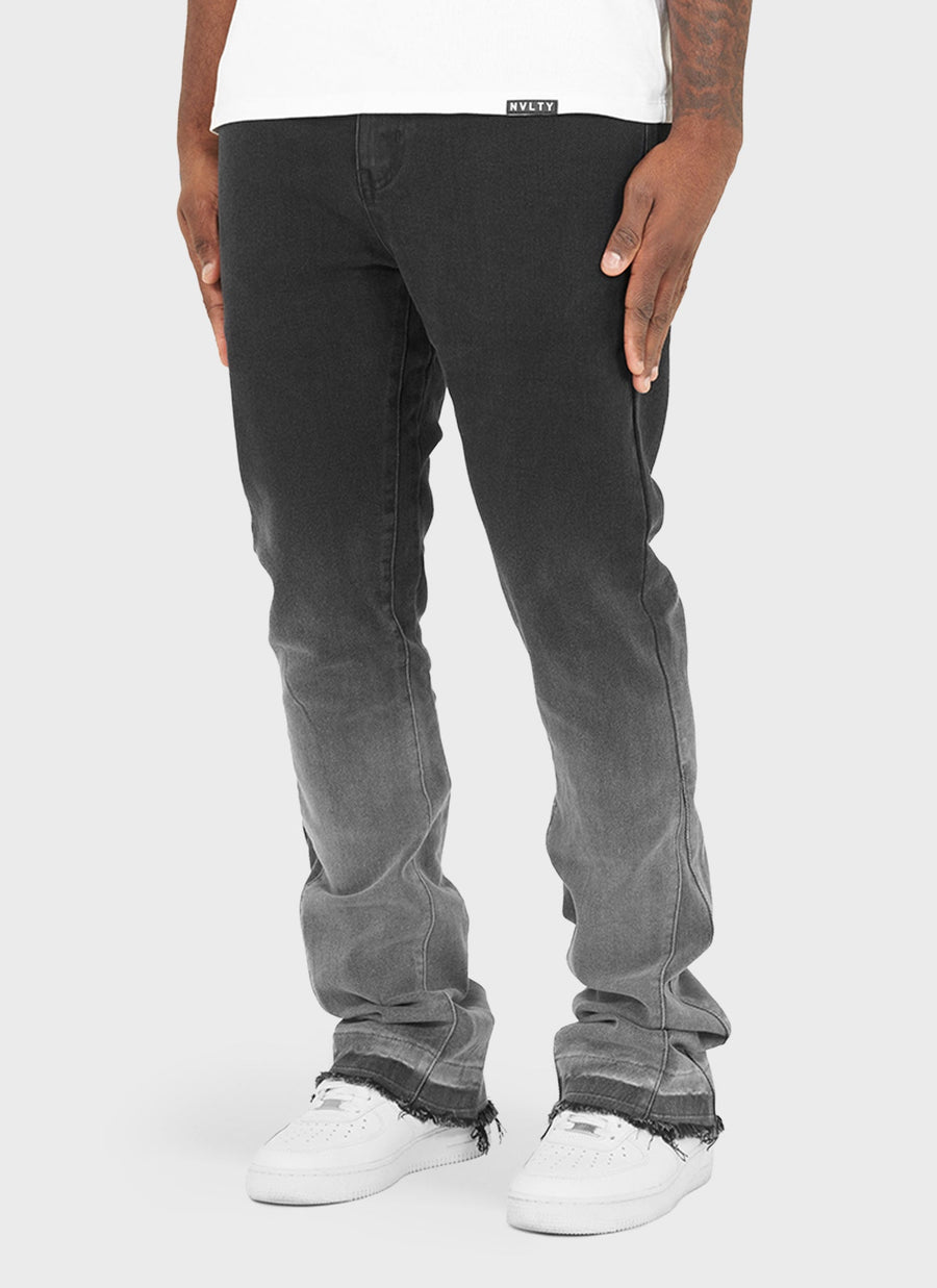 Vintage Flare Deep Fade Jeans - Black