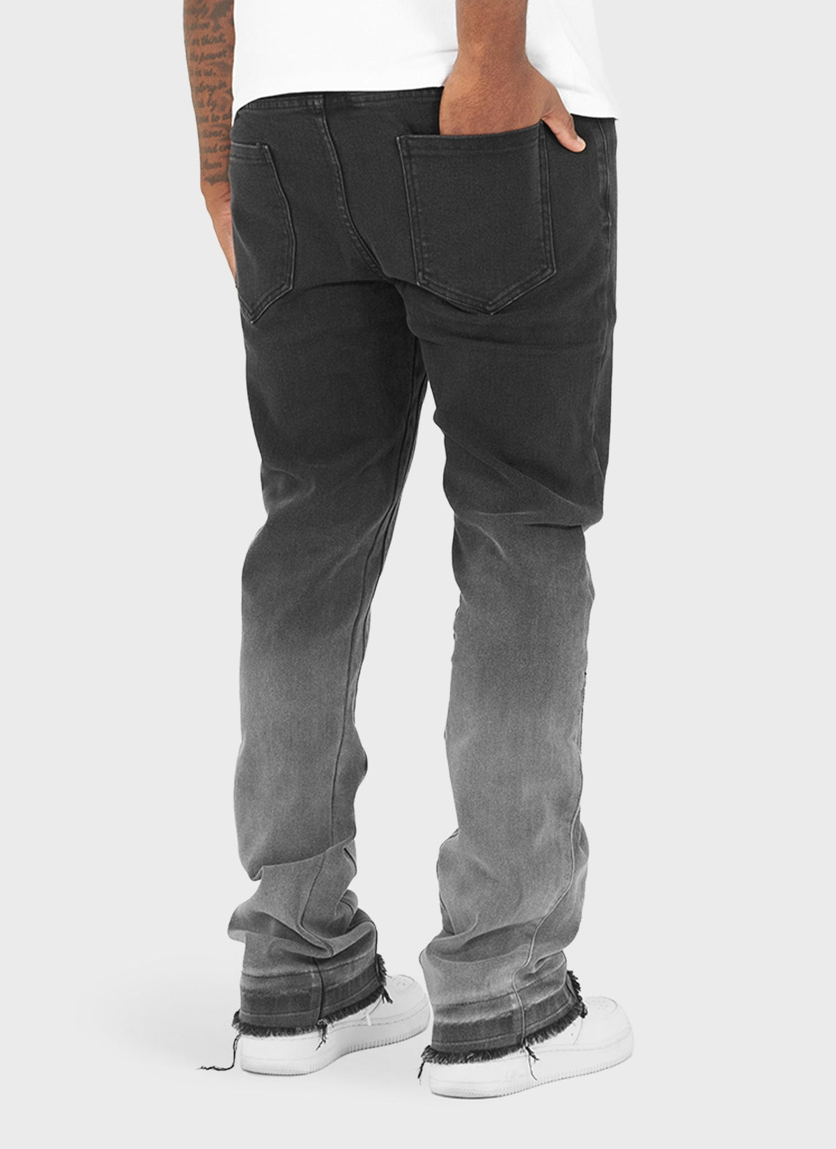 Vintage Flare Deep Fade Jeans - Black