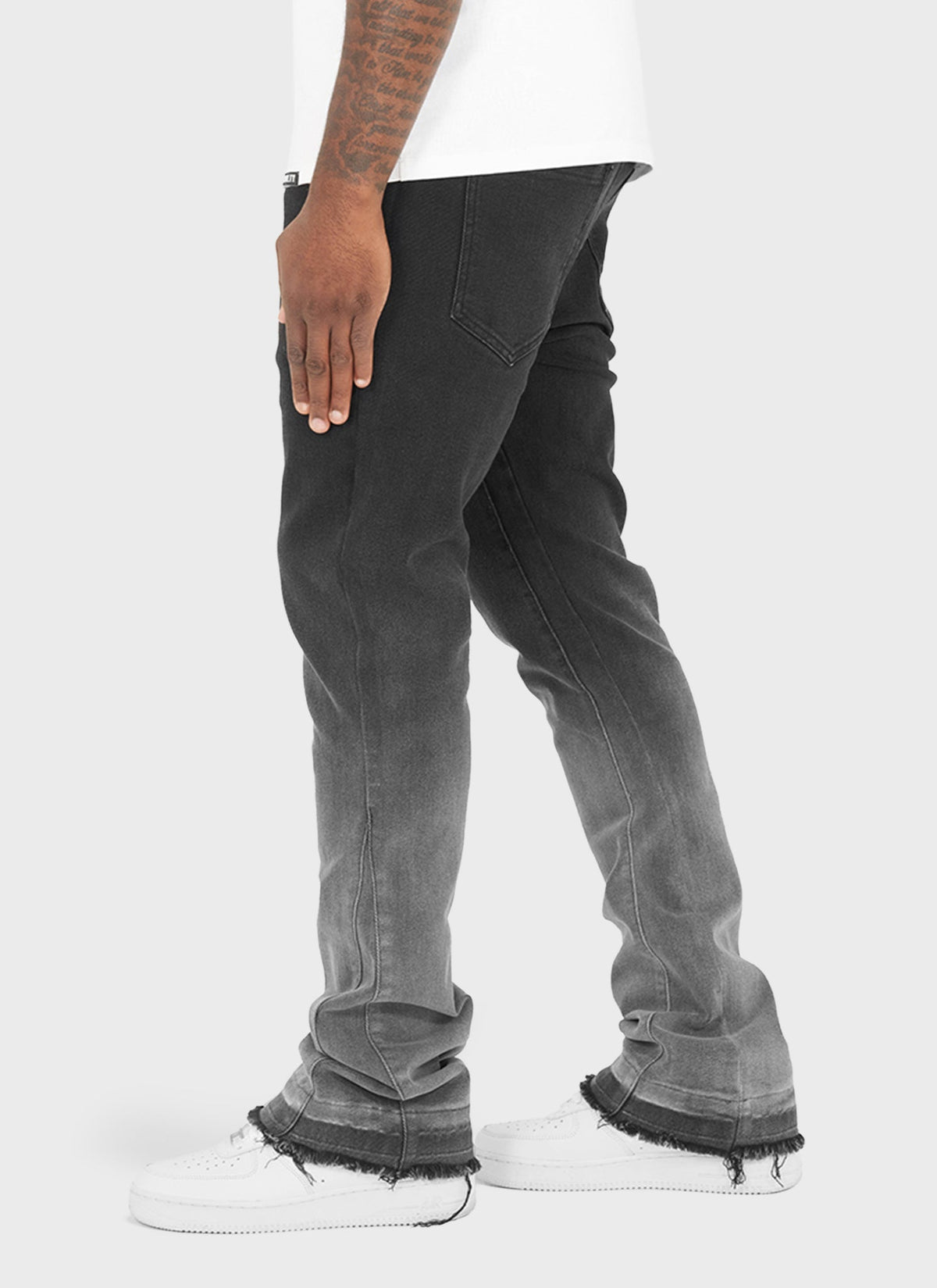 Vintage Flare Deep Fade Jeans - Black
