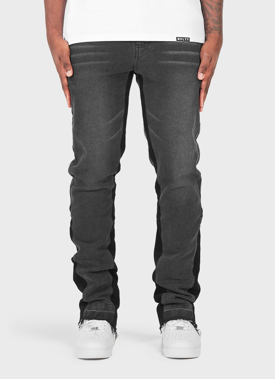 Vintage-Flare-Jeans – Grau