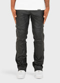 Vintage Flare Wax Jeans – Schwarz