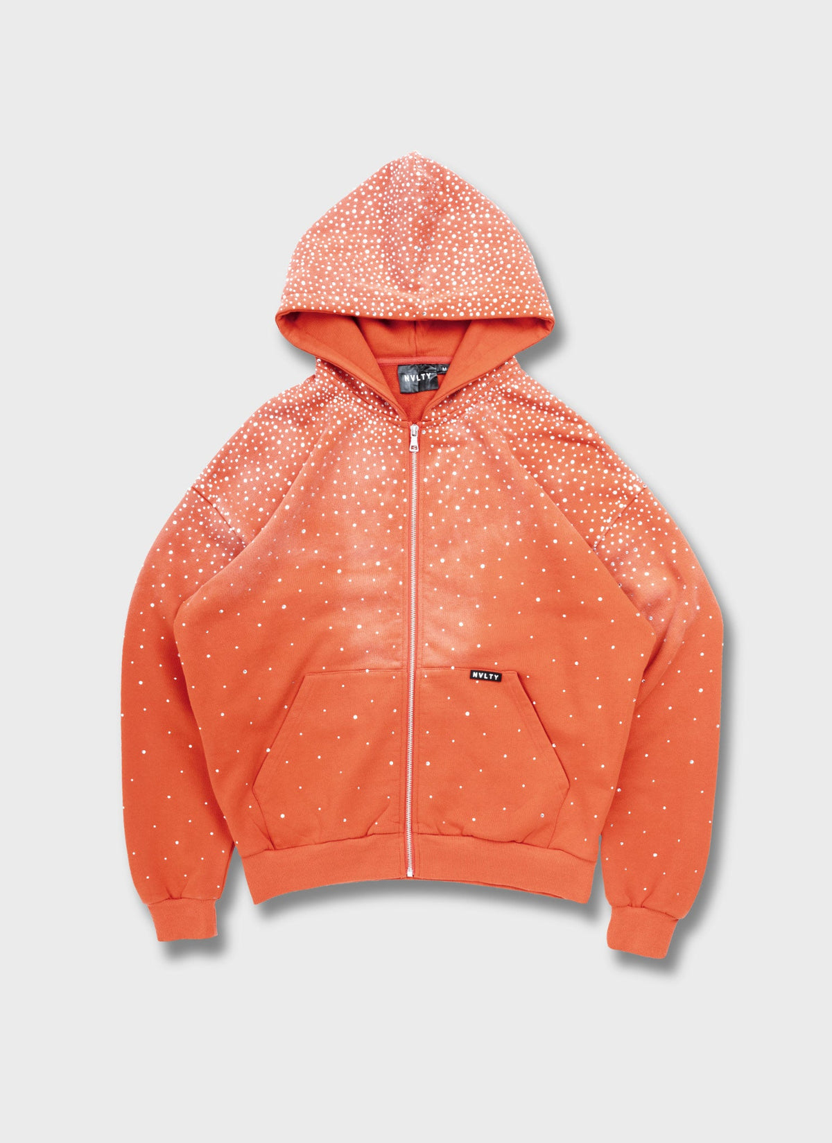 Vintage Flooded VVS Zip Hoodie - Orange