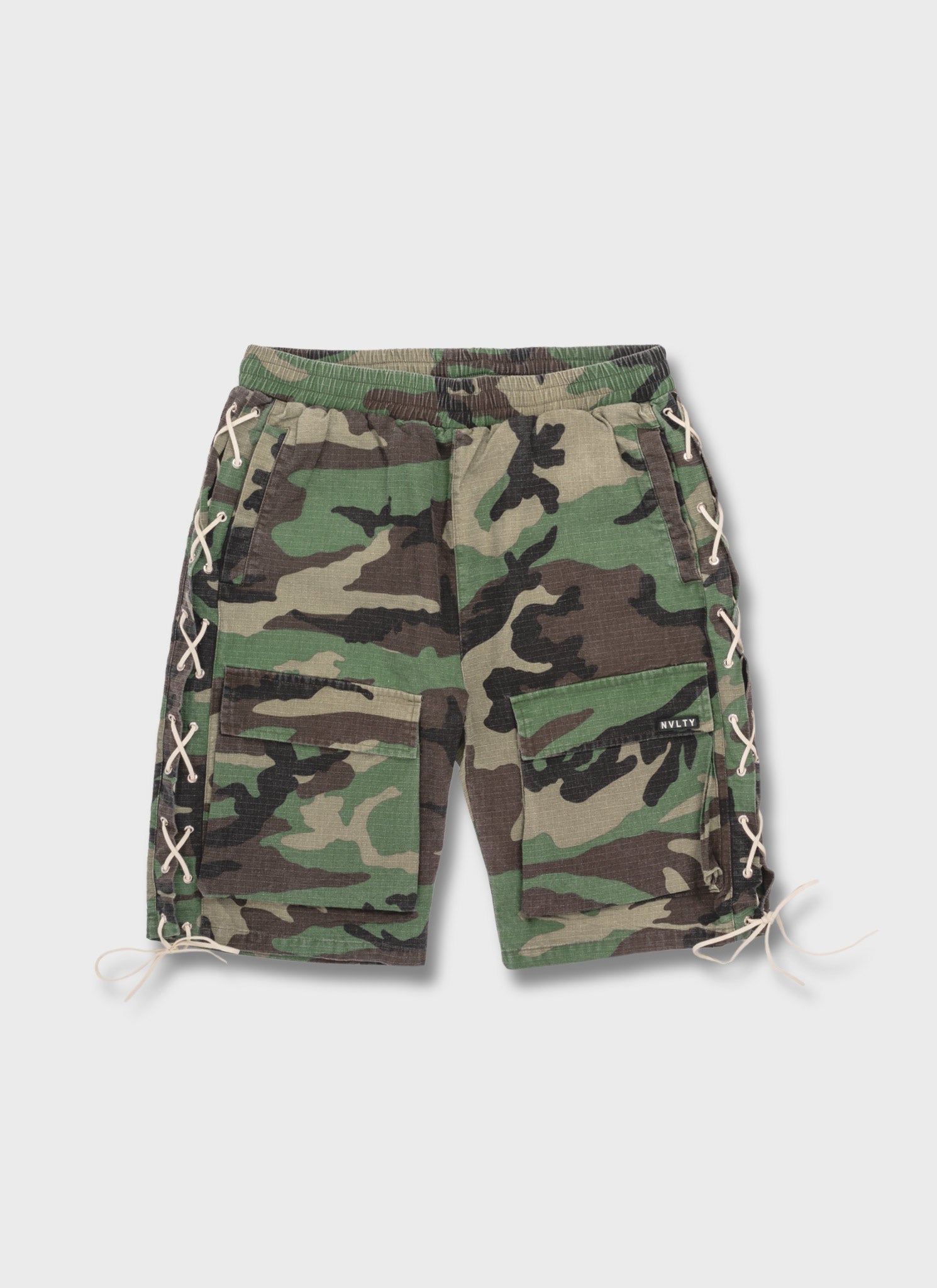 Vintage Lace Cargo Shorts - Camo