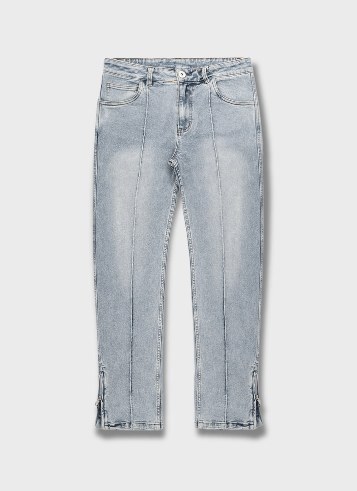 Vintage Pleat Jeans - Blue