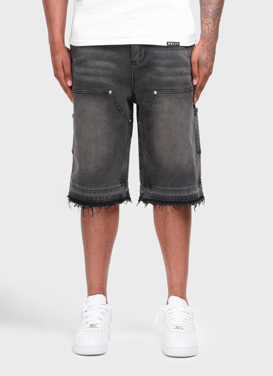 Vintage Carpenter Jeansshorts – Schwarz