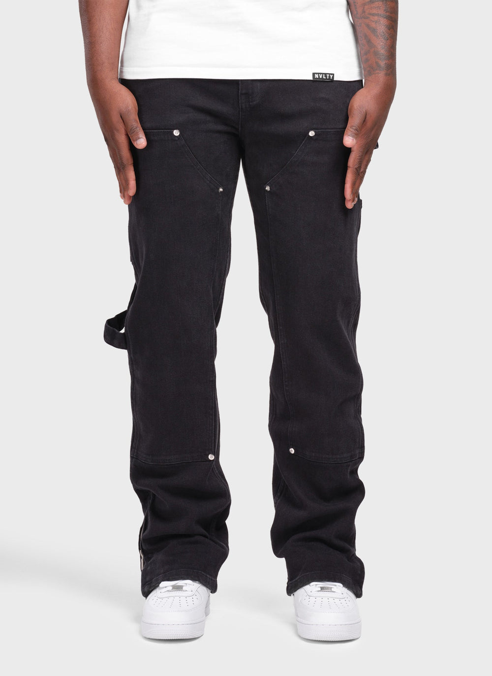 Vintage Carpenter Rivet Jeans - Black