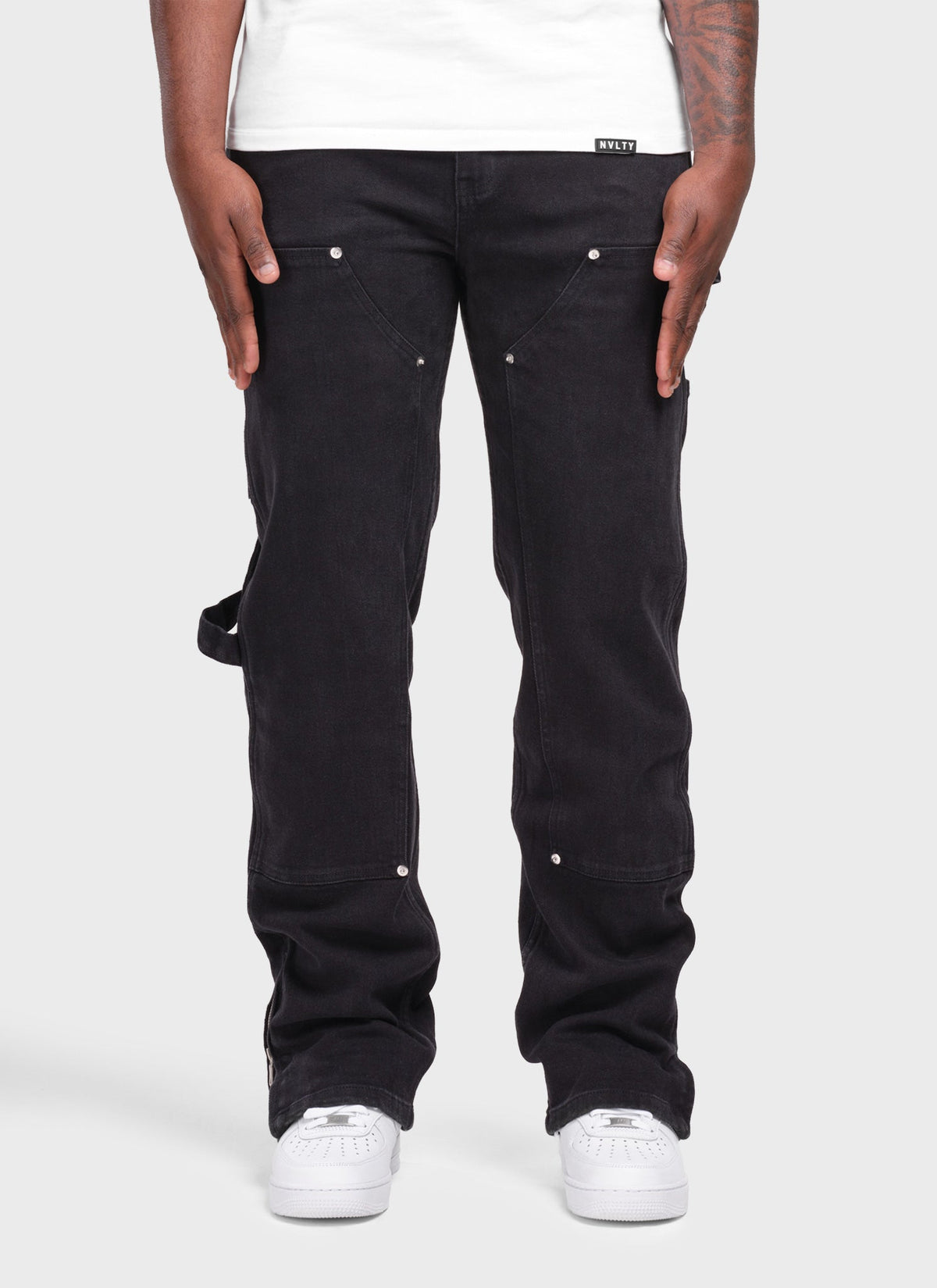 Vintage Carpenter Rivet Jeans - Black
