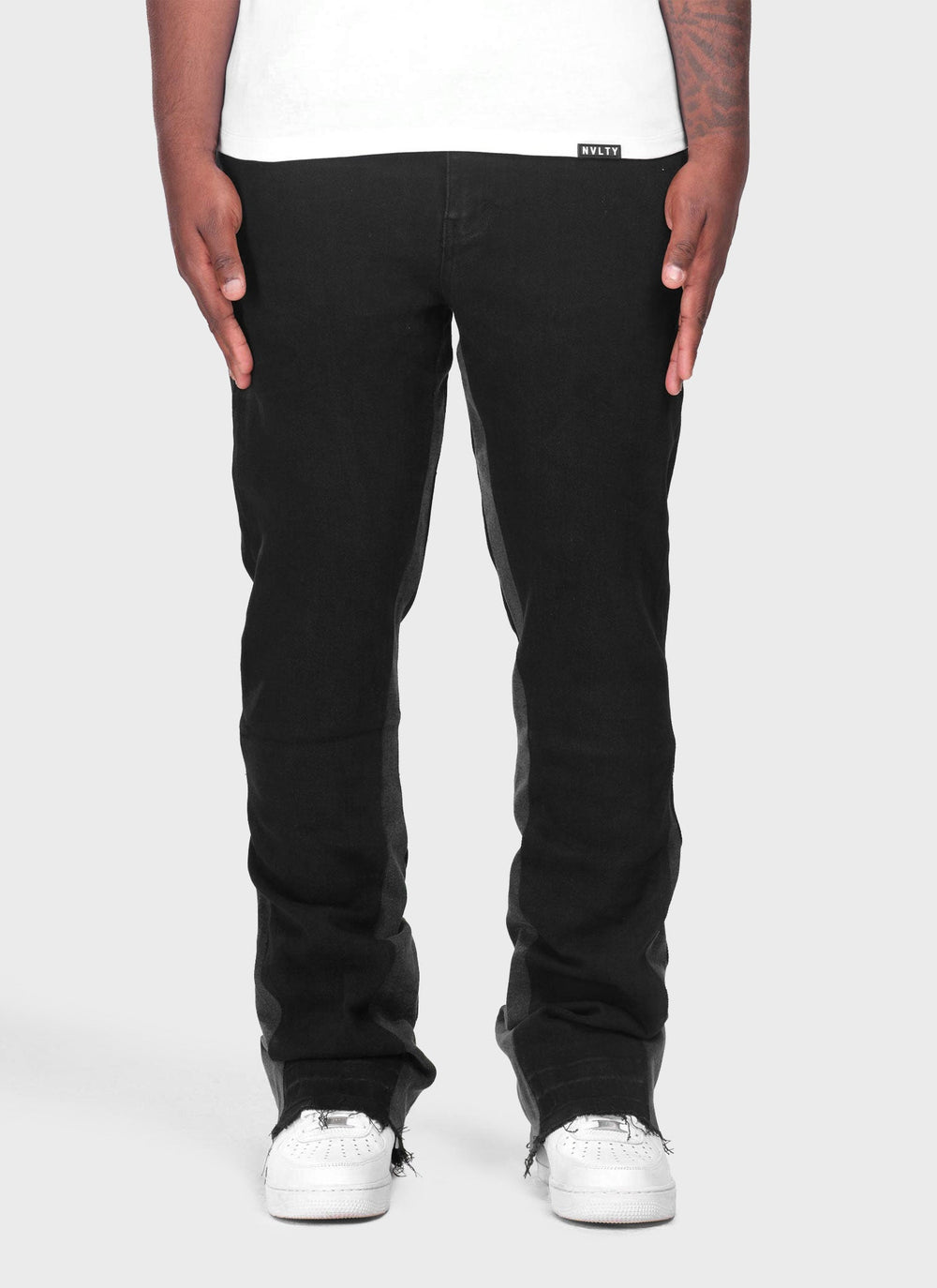Vintage-Flare-Jeans – Schwarz 