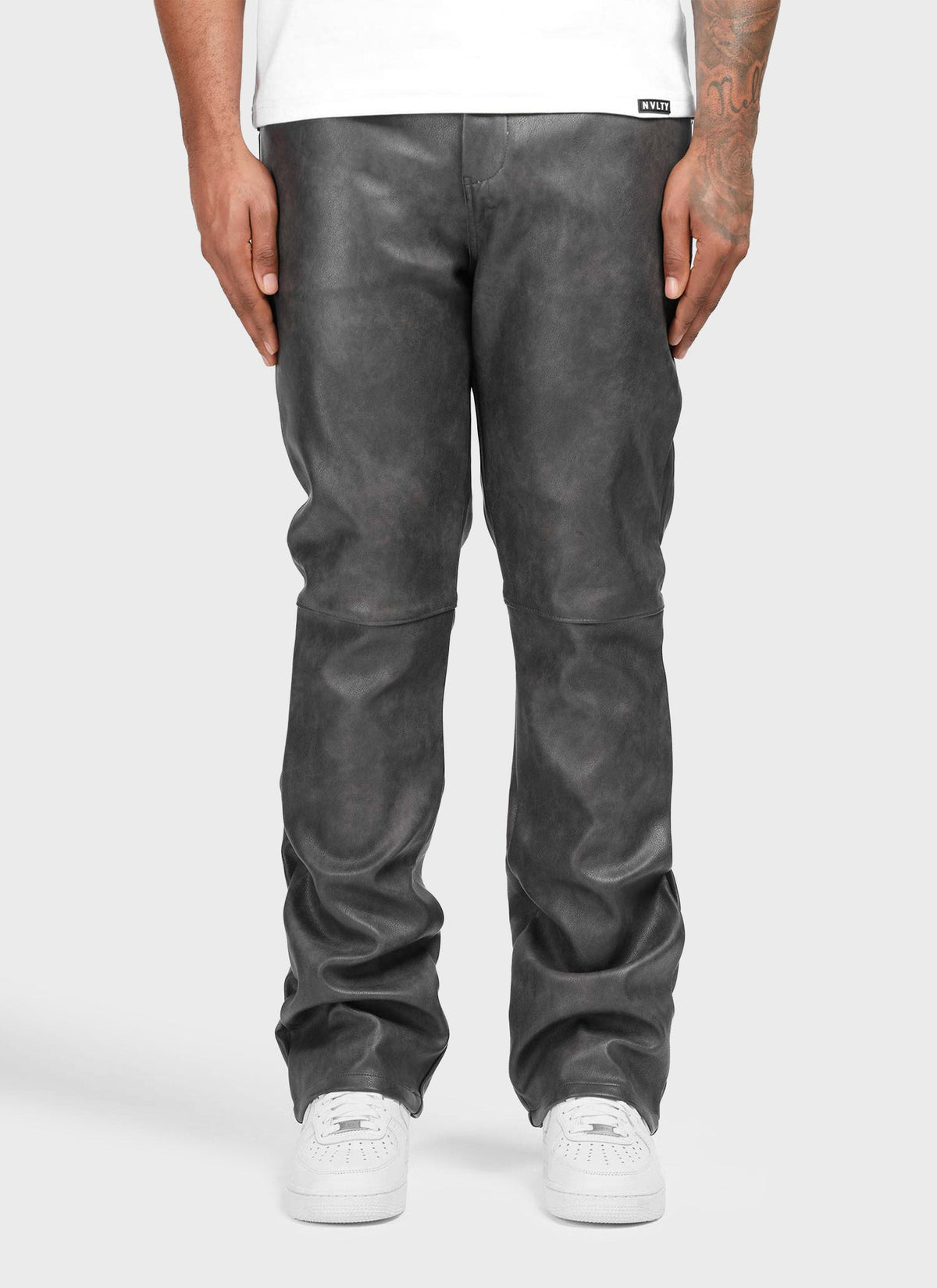 Vintage Heavyweight Leather Pants - Black
