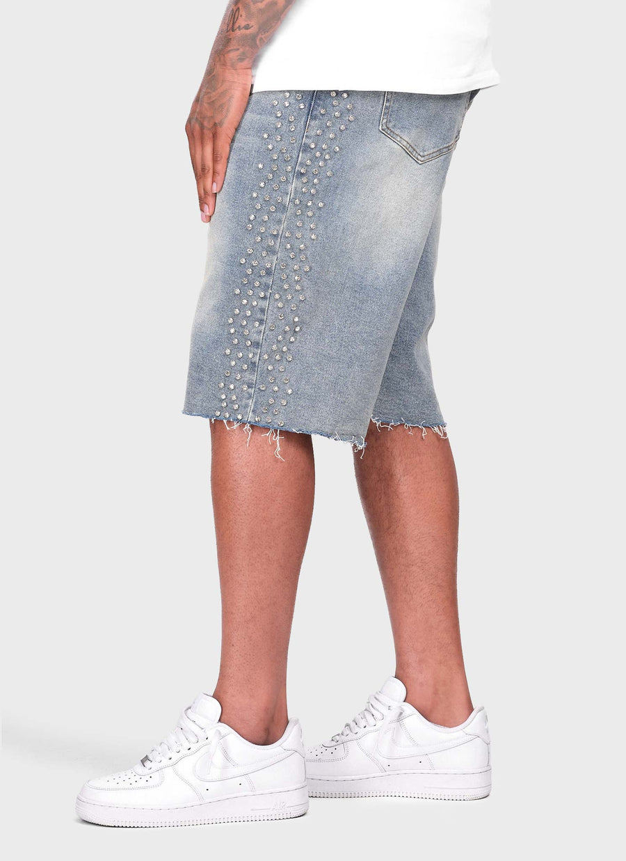 Vintage VVS Denim Shorts - Blau