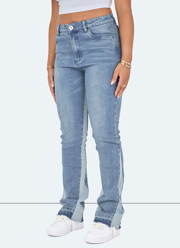 Vintage-Flare-Jeans – Blau 