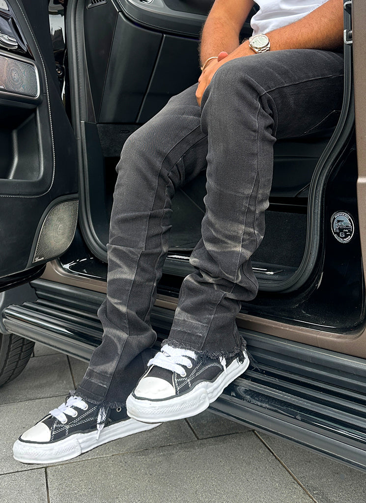 Jean évasé Vintage Wave - Noir 