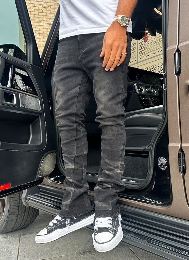 Jean évasé Vintage Wave - Noir 
