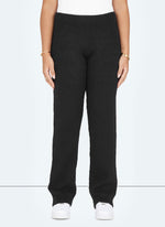 Mohair Flare Joggers - Black