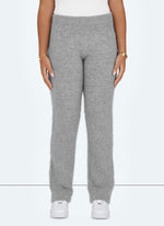 Mohair Flare Joggers - Grey