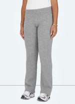 Mohair Flare Joggers - Grey