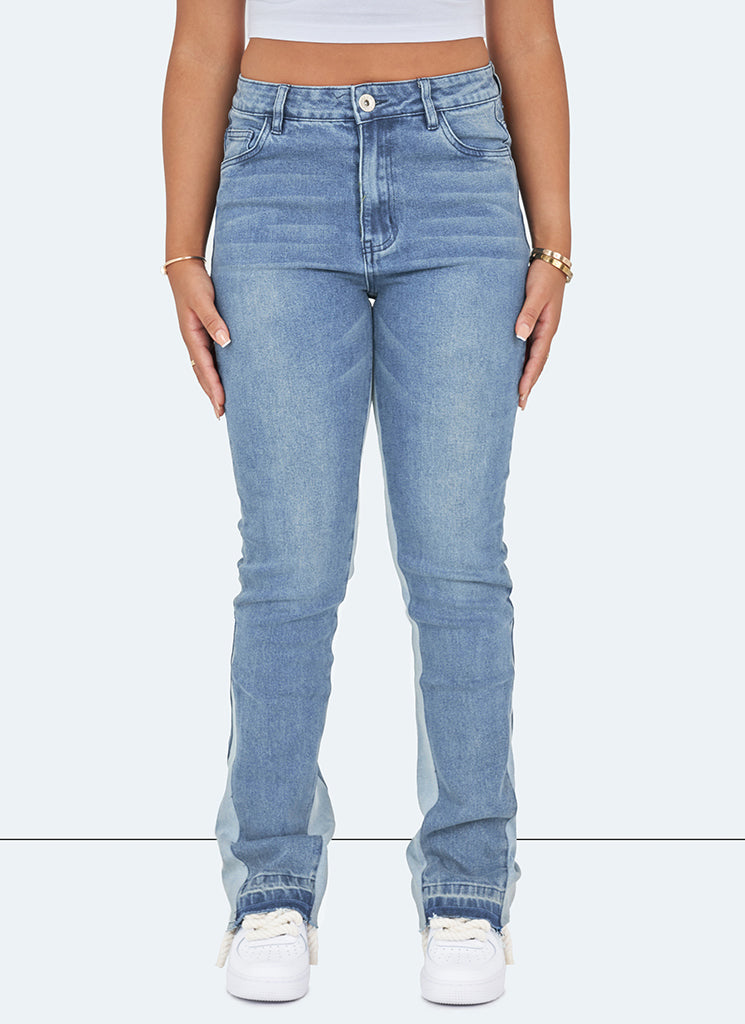 Vintage-Flare-Jeans – Blau 