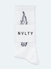 Flame Socks - White