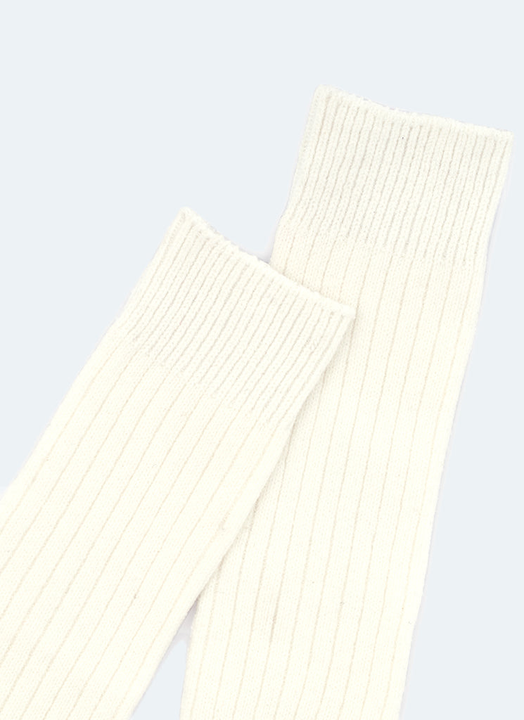 Gestapelte Socken - Vintage Weiß