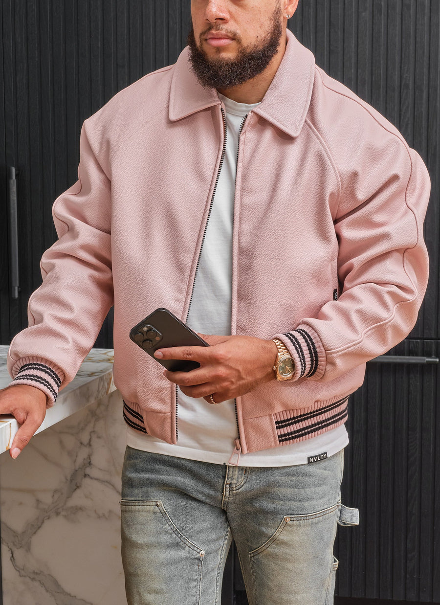 Aviator Jacket - Baby Pink
