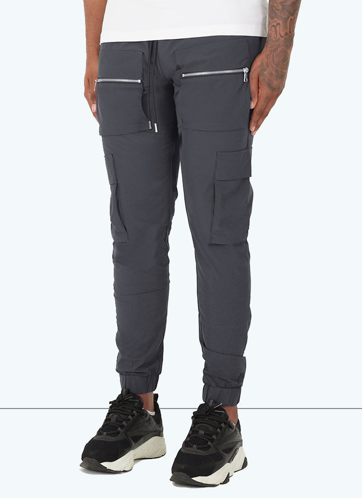 Pantalon de survêtement multi-poches - Gris anthracite 