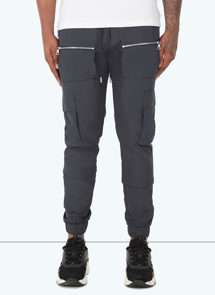 Pantalon de survêtement multi-poches - Gris anthracite 