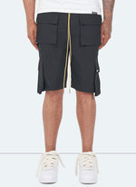 Vintage 4-Pocket-Cargo-Shorts – Schwarz
