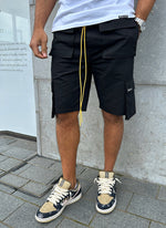 Vintage 4-Pocket-Cargo-Shorts – Schwarz