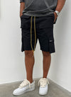 Vintage 4-Pocket-Cargo-Shorts – Schwarz