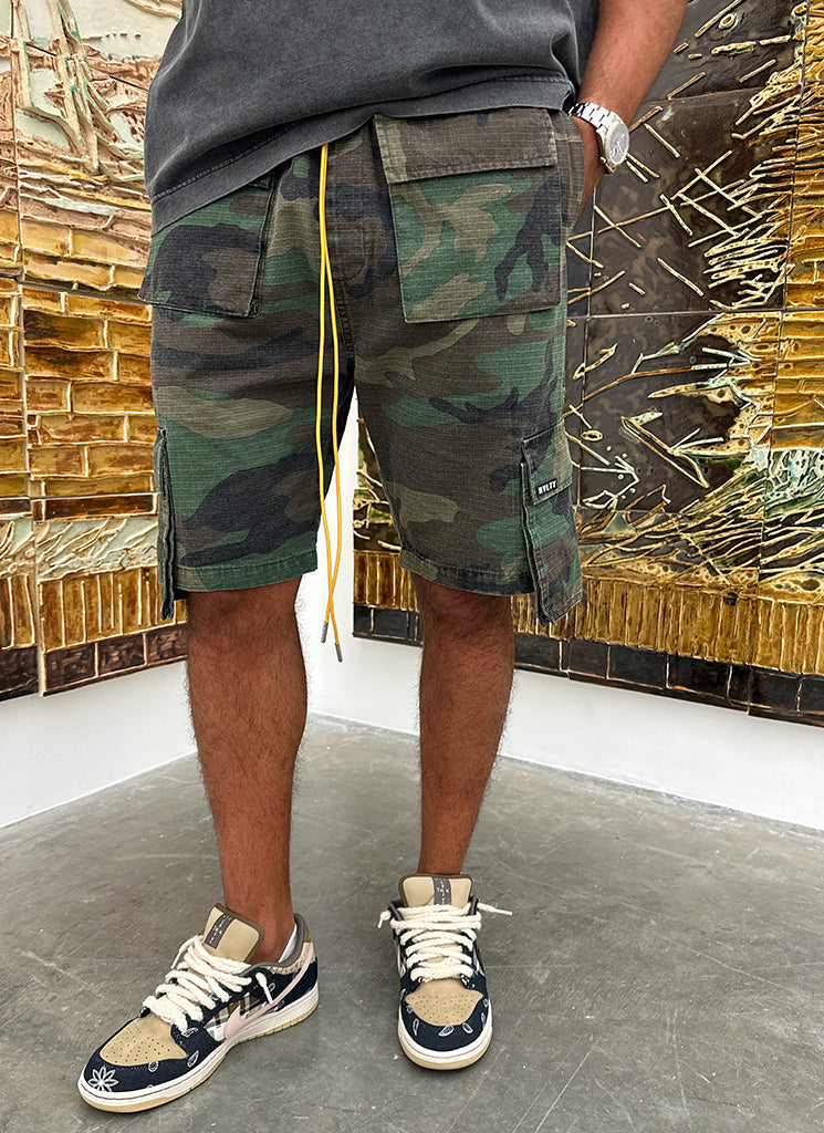 Vintage 4-Pocket-Cargo-Shorts – Camo