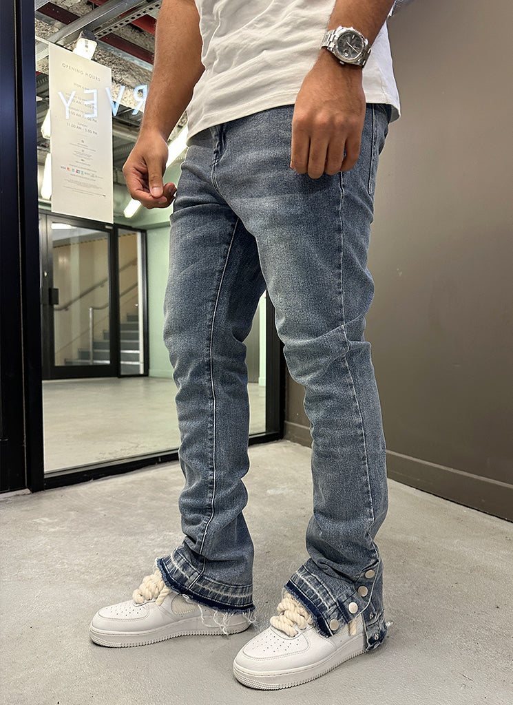 Jean évasé vintage Snapper - Bleu
