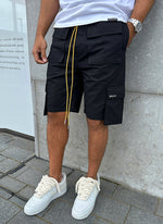 Vintage 4-Pocket-Cargo-Shorts – Schwarz