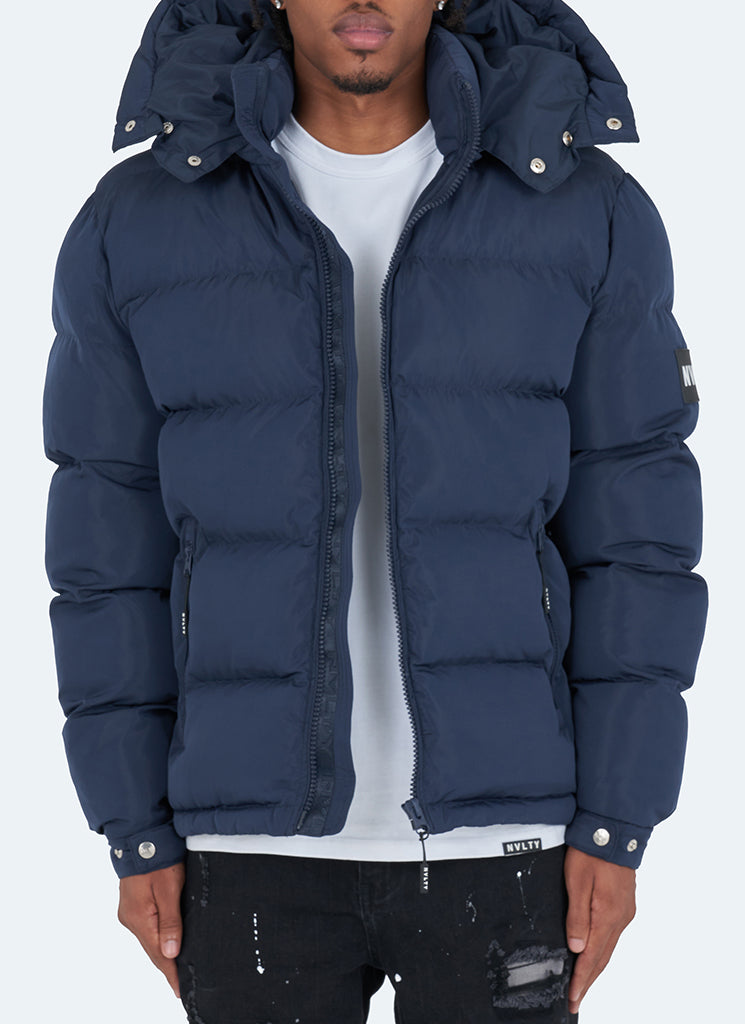 Essential Puffer Jacket - Navy