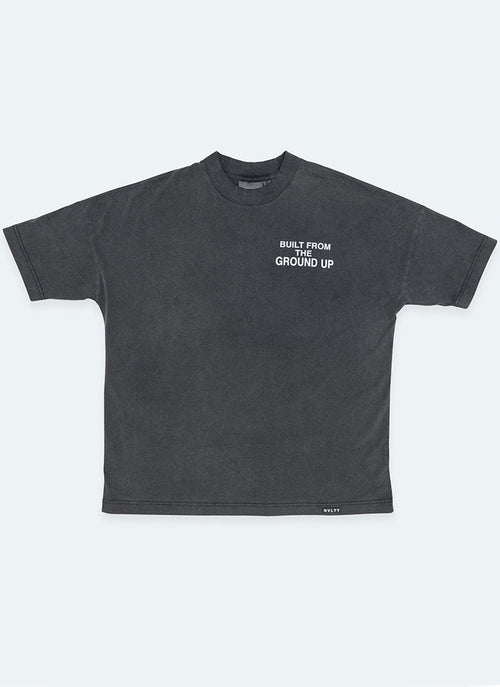 Built From The Ground Up T-Shirt - Washed Black