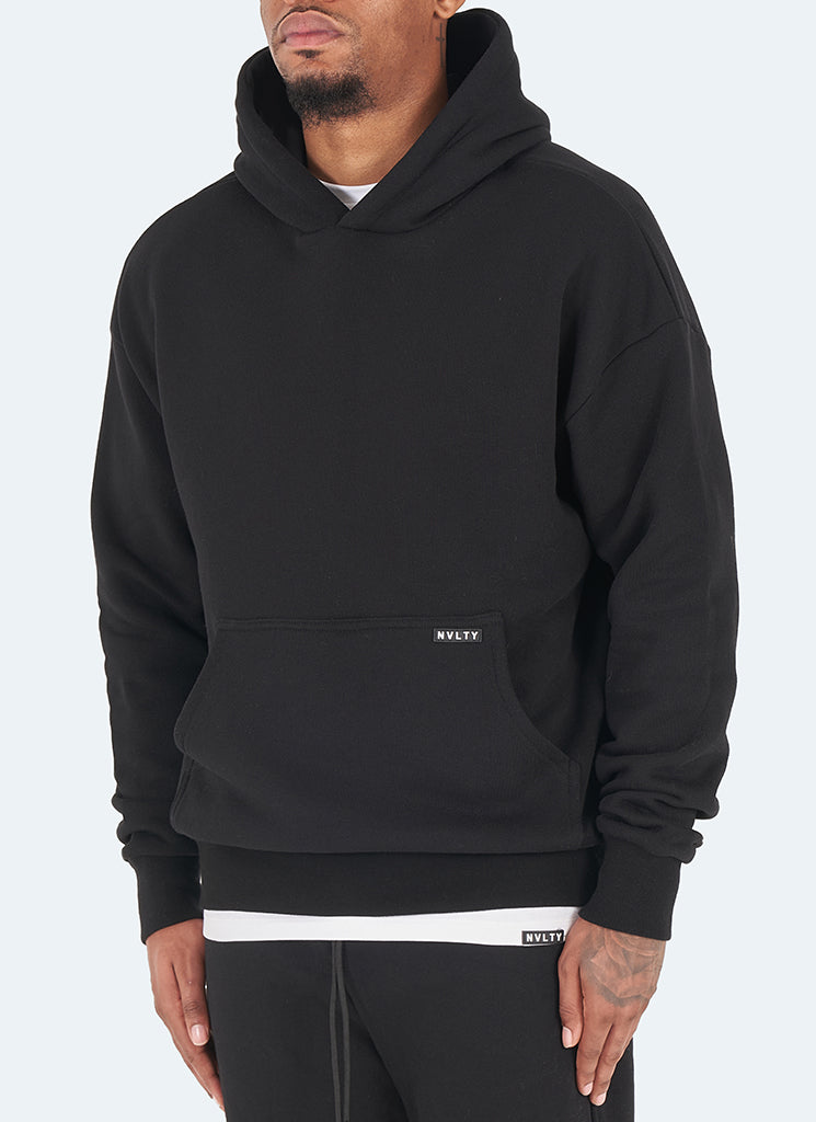 Heavyweight Essential Hoodie - Black