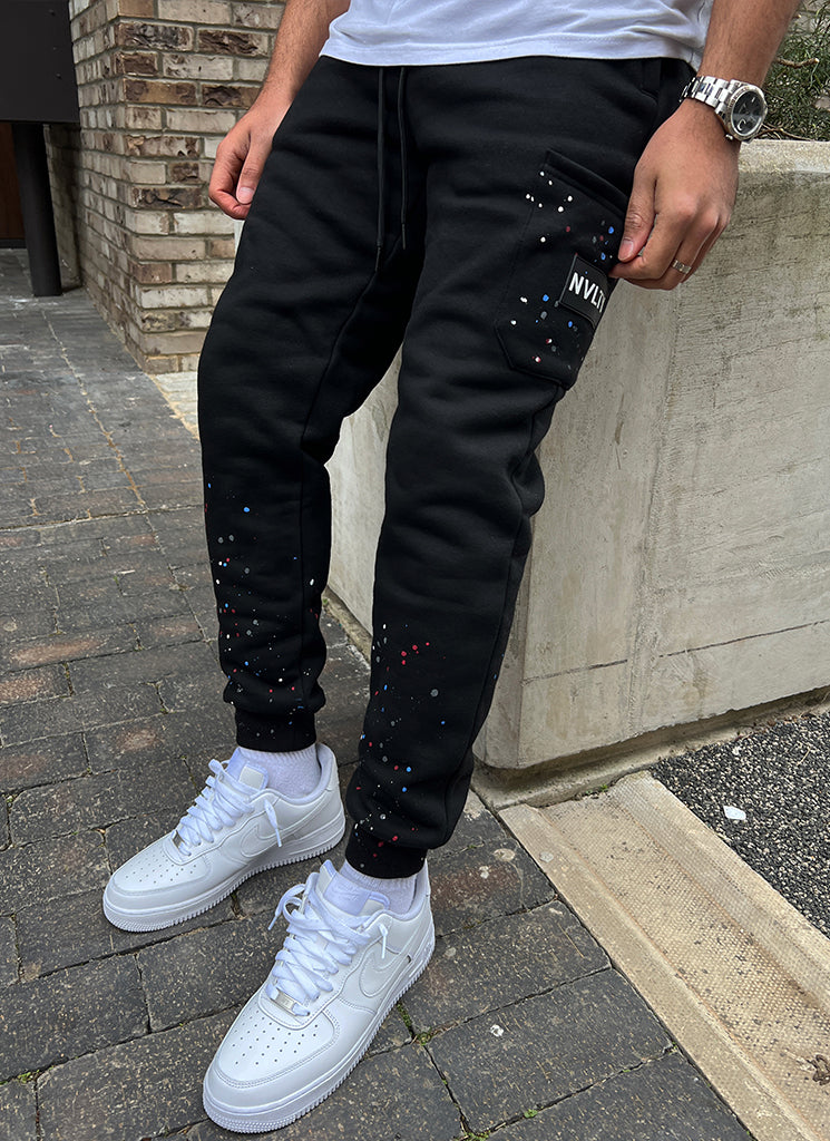 Paint Joggers - Black