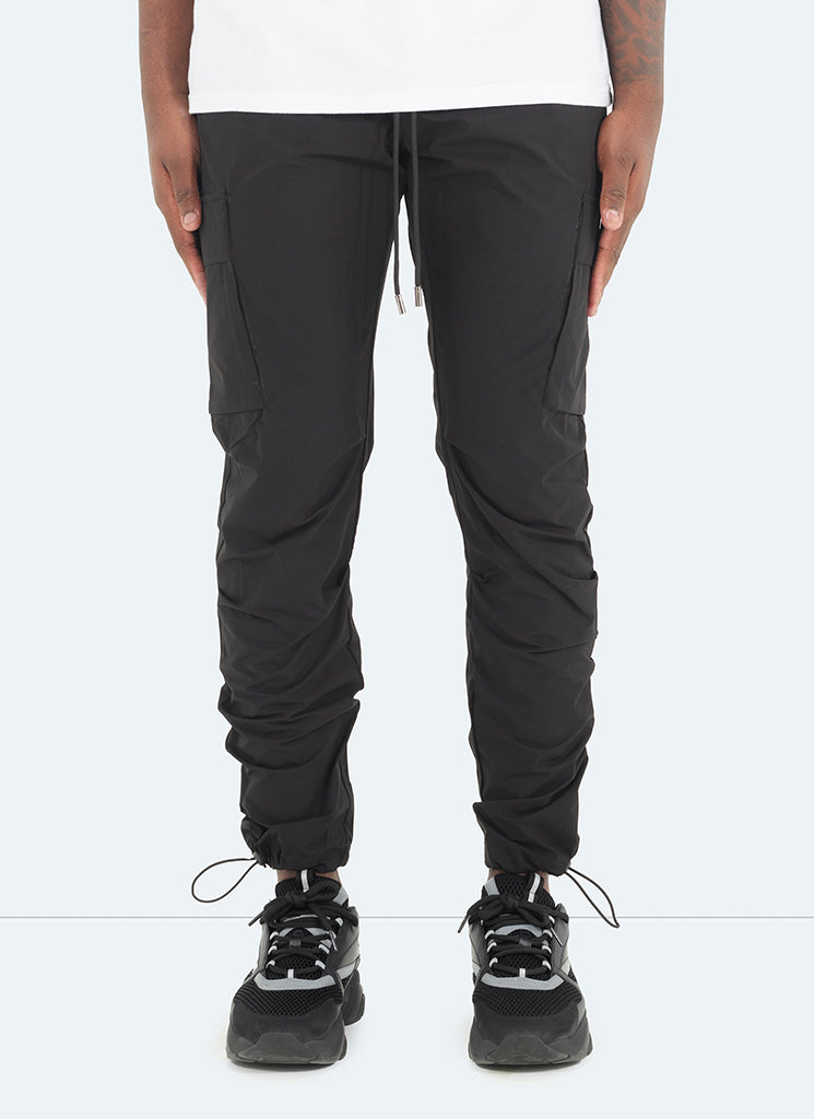 Cargo Toggle Track Pants - Black