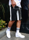 Panelled Track Shorts - Black/White