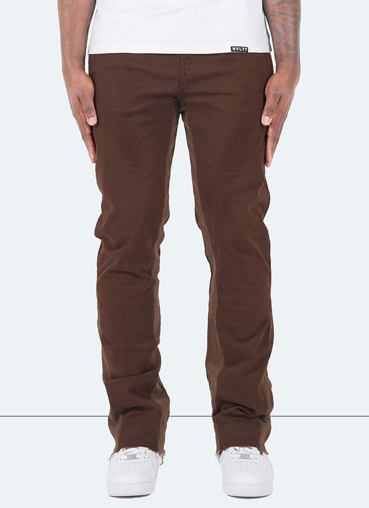 Jean évasé vintage - Marron