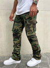 Vintage Flare Cargos - Camo Paint