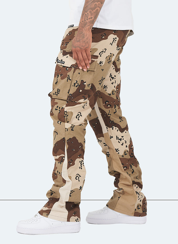 Vintage Flare Cargos - Desert Camo