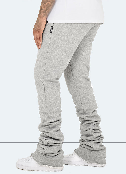 Vintage Stacked Joggers - Grey