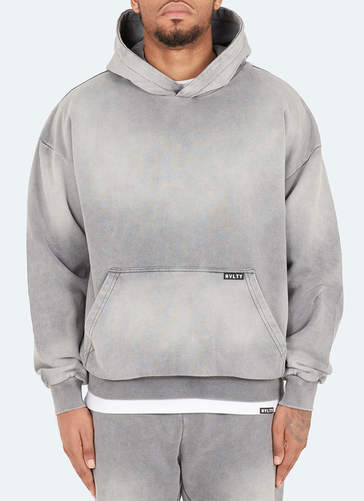 Vintage Sunfaded Hoodie - Grau
