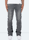 Vintage Flare Paint Jeans - Grey