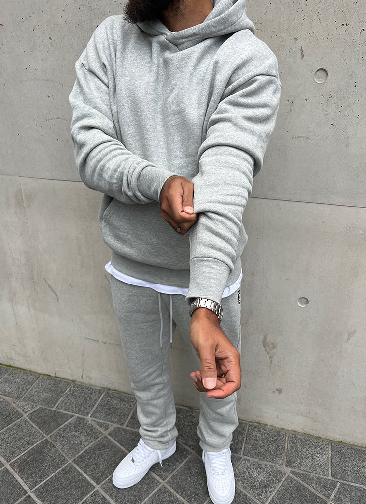 Heavyweight Essential Hoodie - Grey