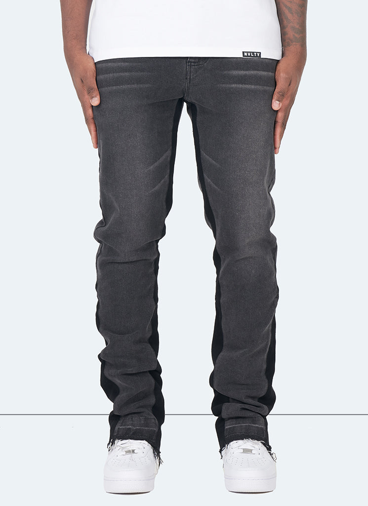 Jean évasé vintage - Gris 